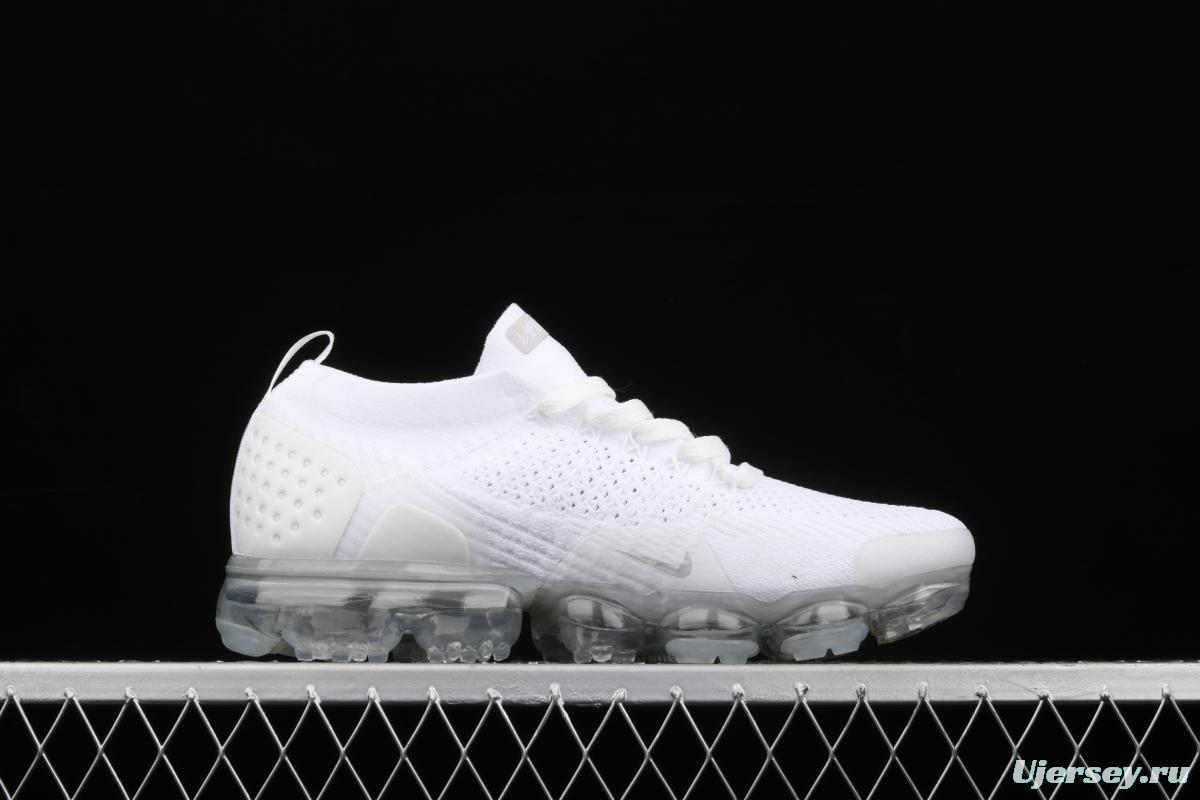 NIKE Air Vapormax Flyknt 2019 full palm air cushion running shoes 942842-100