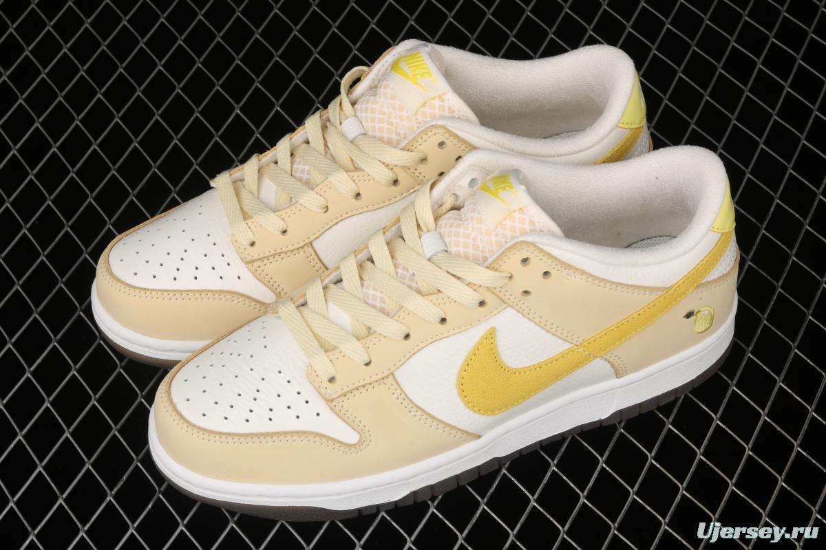 NIKE SB DUNK Low dunk series lemon yellow color matching low-side leisure sports skateboard shoes DJ6902-700