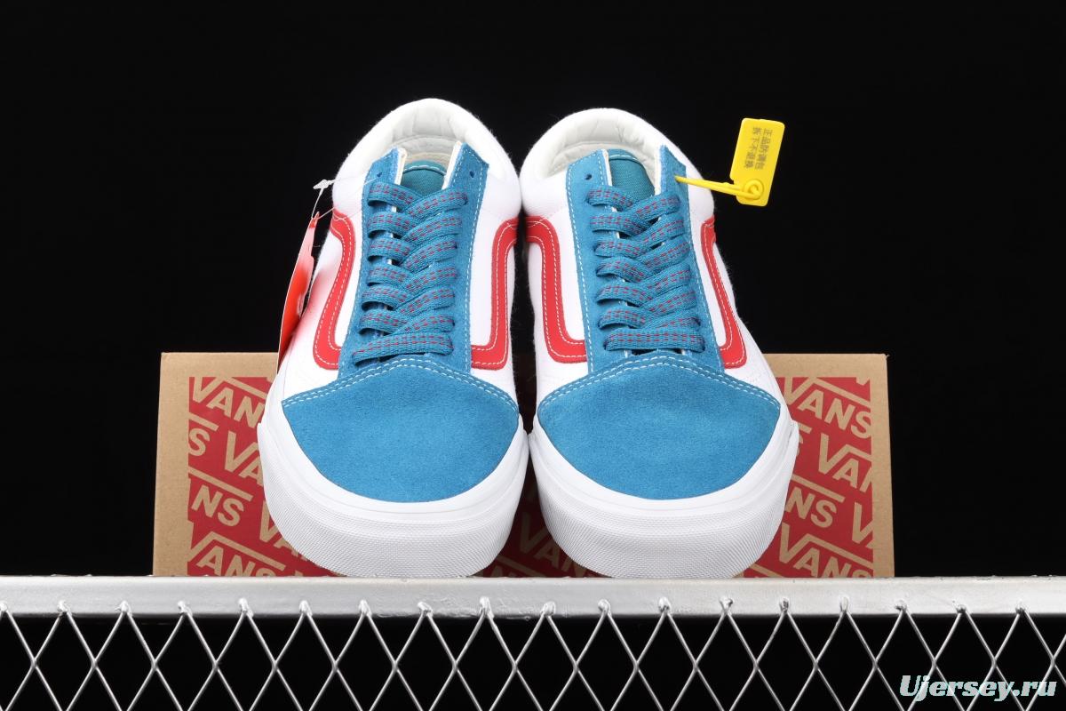 Vans Old Skool white and blue canvas board shoes VN0A38G19XG