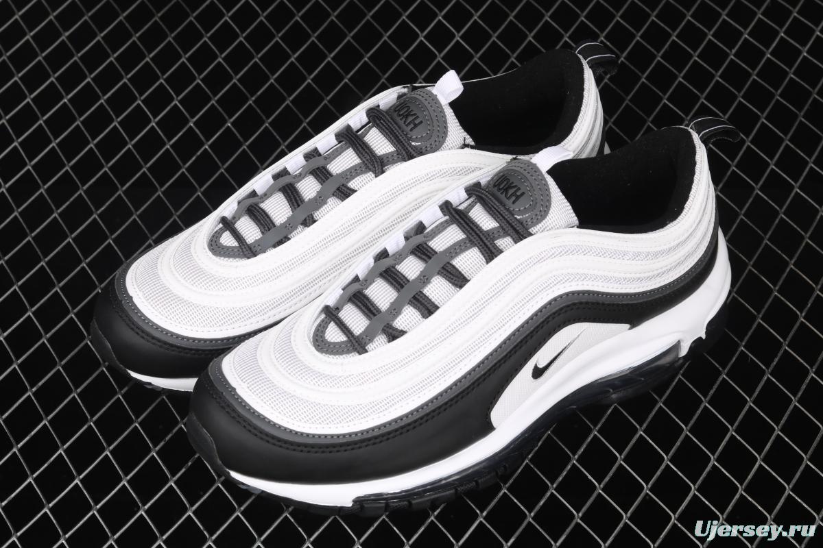 NIKE Air Max 97 white and black color matching bullet air cushion running shoes DC3494-990