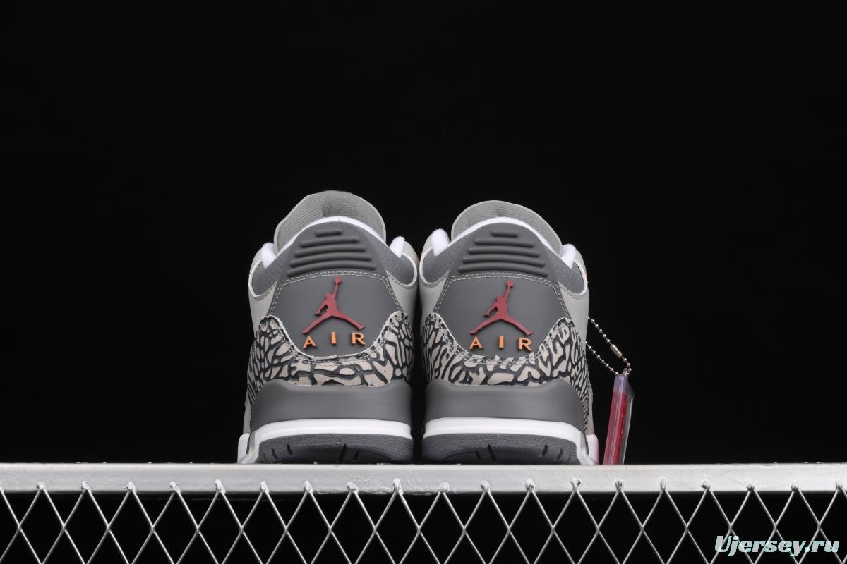 Air Jordan 3 Cool Grey AJ3 Joe 3 Wolf CT8532-012