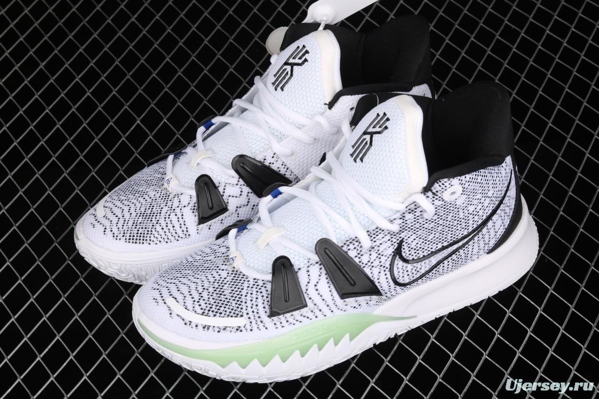 NIKE Kyrie 7 HIP-POP Owen 7th generation hip hop theme luminous white and green CQ9327-100