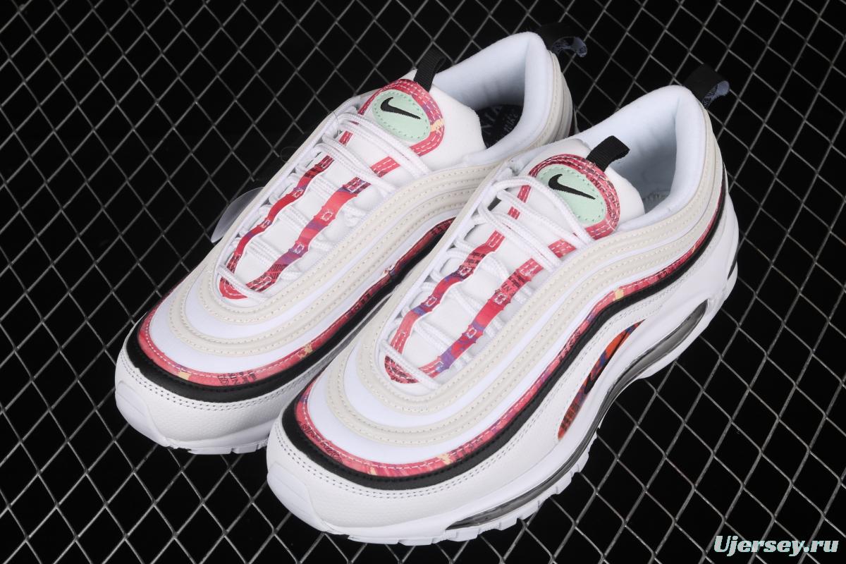 NIKE Air Max 97 colorful bullet air cushion running shoes CU4731-100