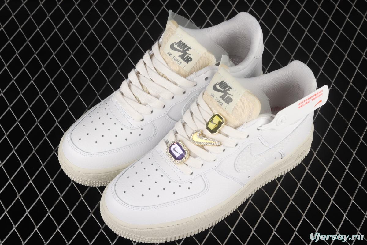 NIKE Air Force 11607 Low Bling diamond-encrusted low-top casual board shoes DN5463-100
