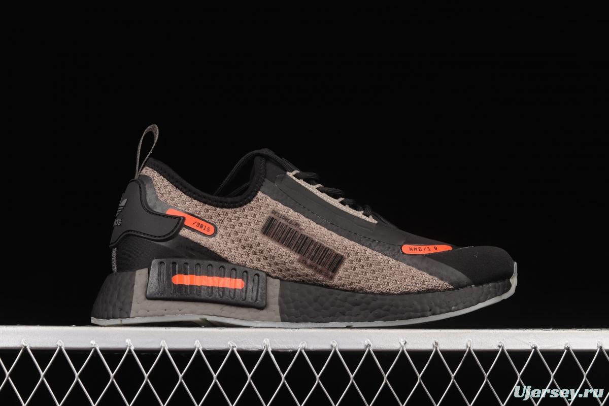 Adidas NMD_R1 SPECTOO FZ3204 elastic knitted running shoes