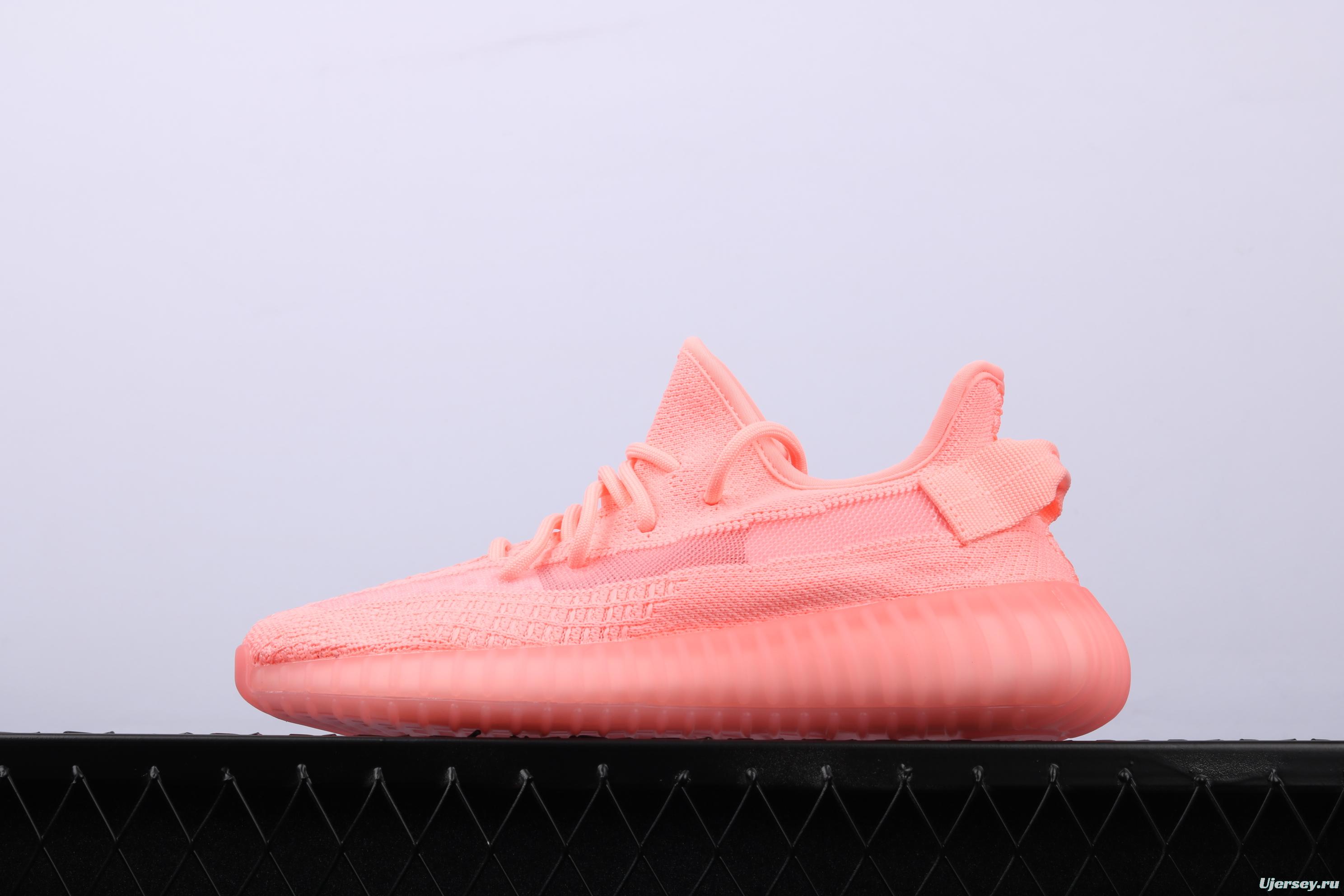 Adidas Yeezy 350 Boost V2 EG7498 Darth Coconut 350 second generation pink hollowed-out silk color matching