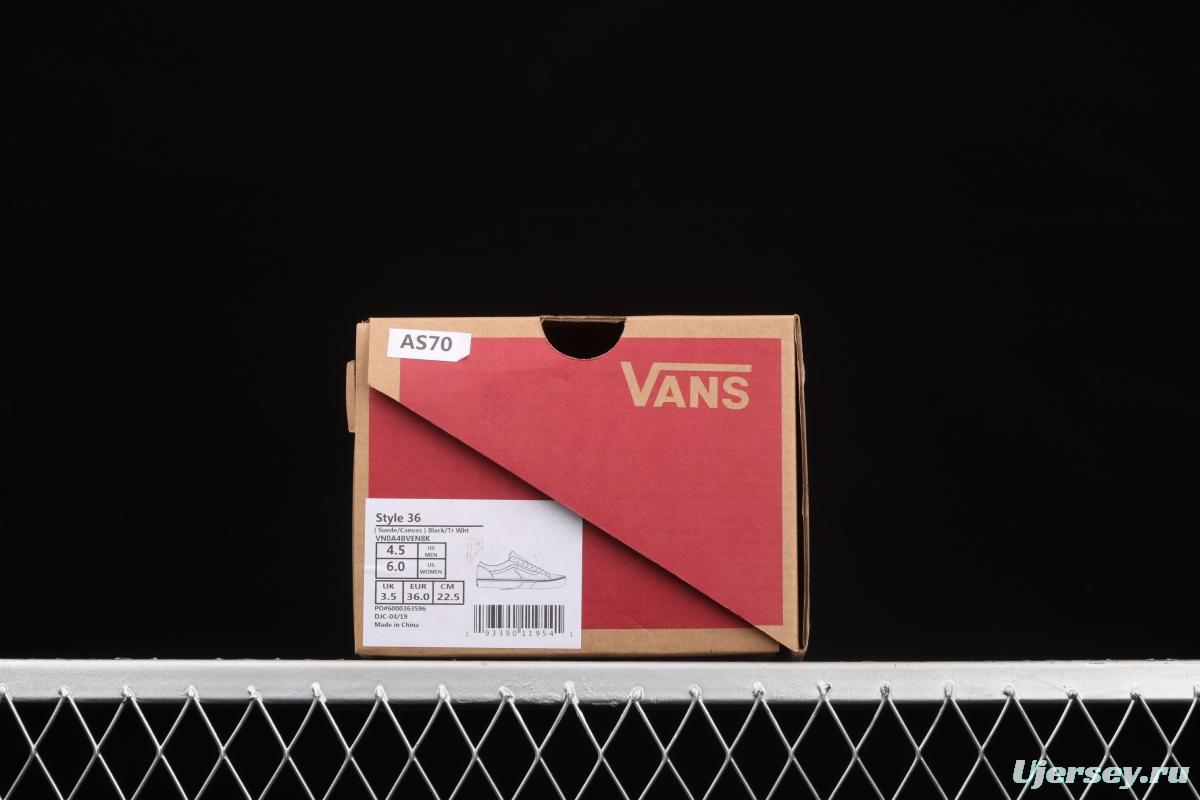Vans Style 36 million skull print low side vulcanized canvas casual shoes VN0A4BVEN8K black skull