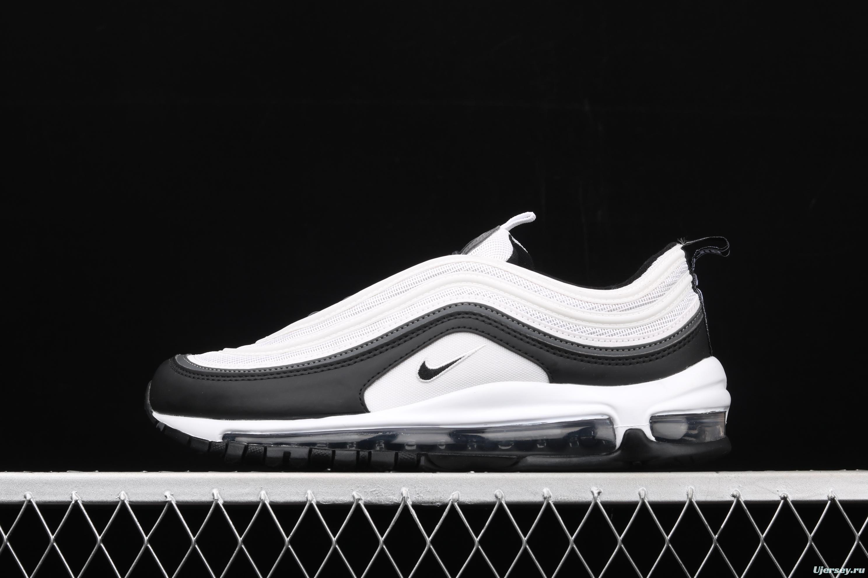 NIKE Air Max 97 white and black color matching bullet air cushion running shoes DC3494-990