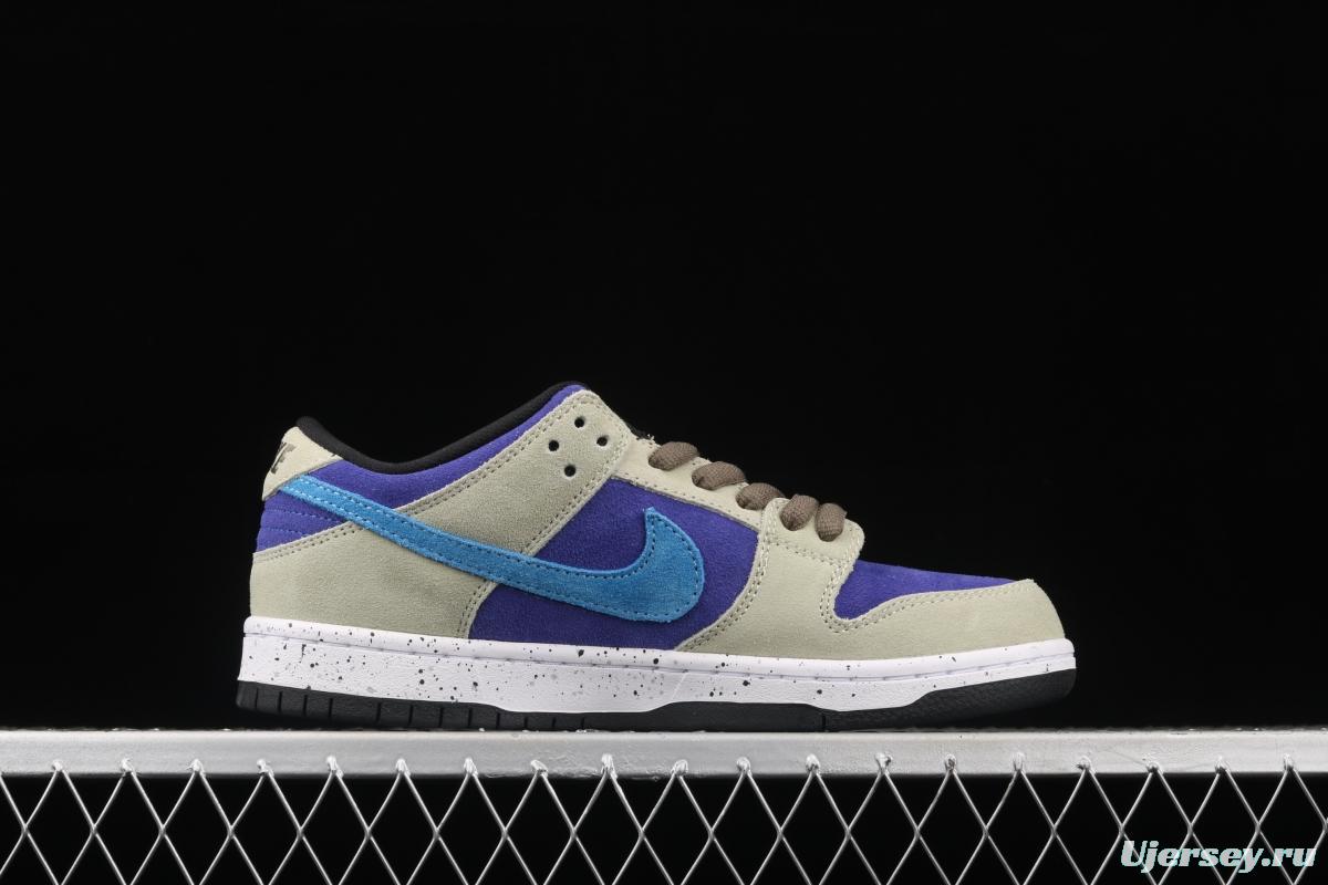 NIKE SB DUNK Low Prm khaki blue SB rebound fashion casual board shoes BQ6817-301