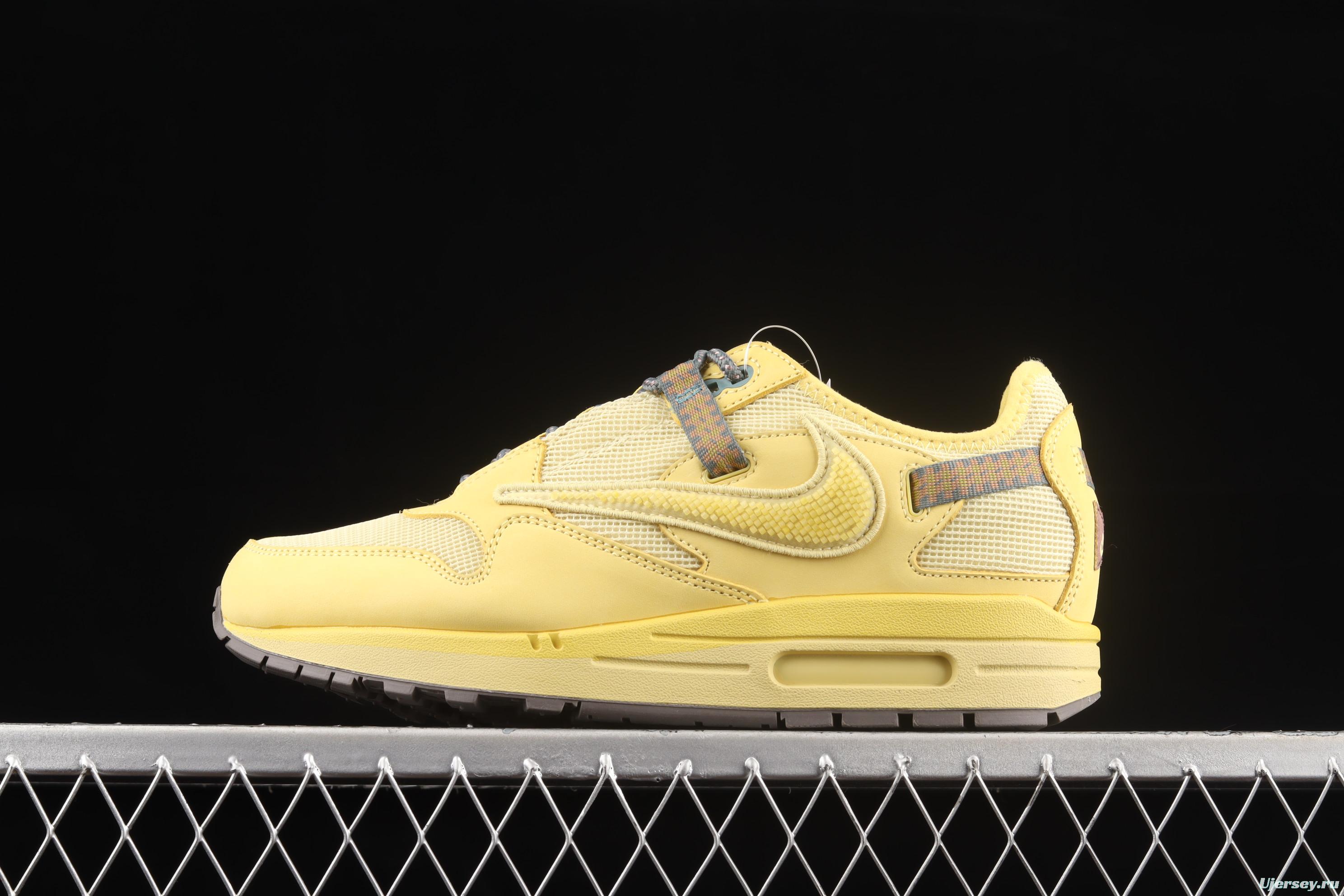 Travis Scoot x NIKE Air Max 1 co-branded wheat vintage casual running shoes DO9392-700