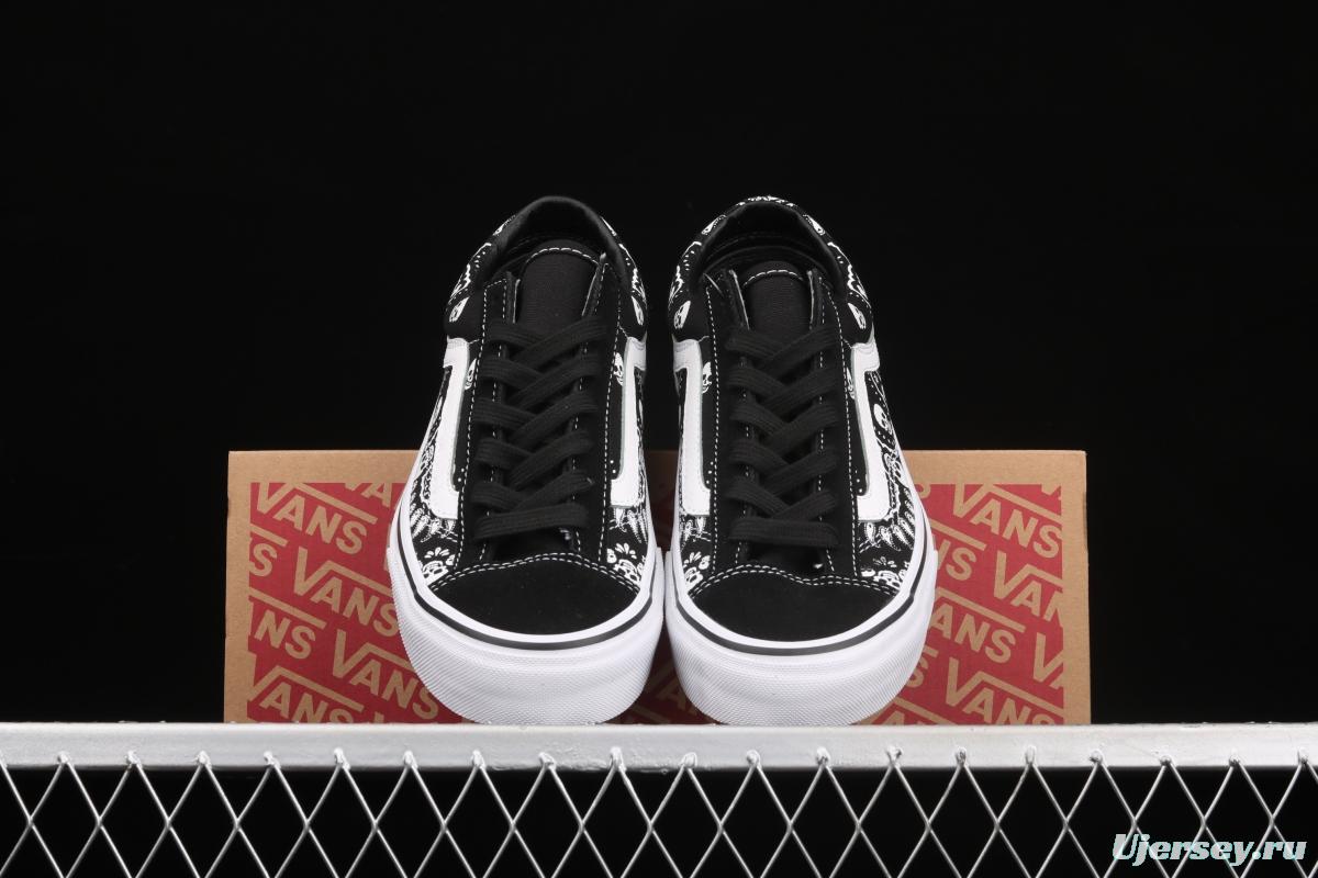 Vans Style 36 million skull print low side vulcanized canvas casual shoes VN0A4BVEN8K black skull