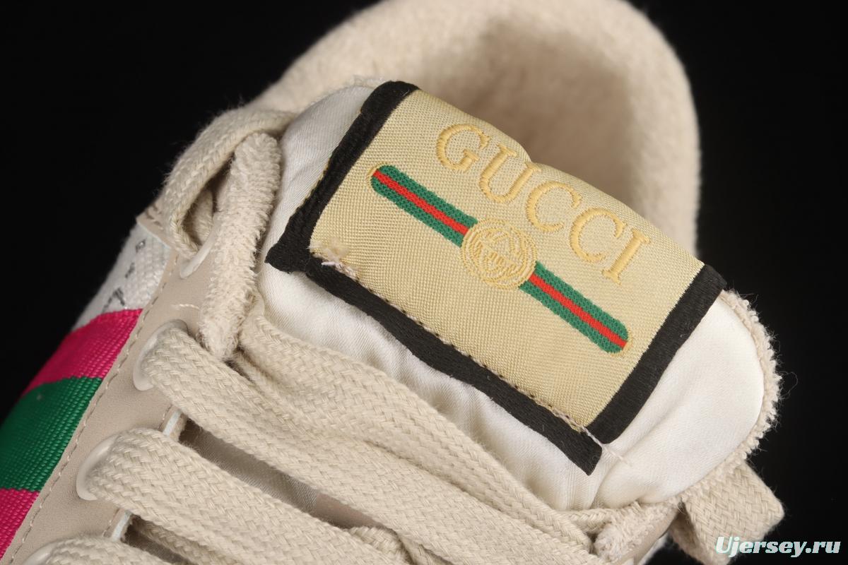 Gucci Distressed Screener Sneaker Gucci classic dirty shoes