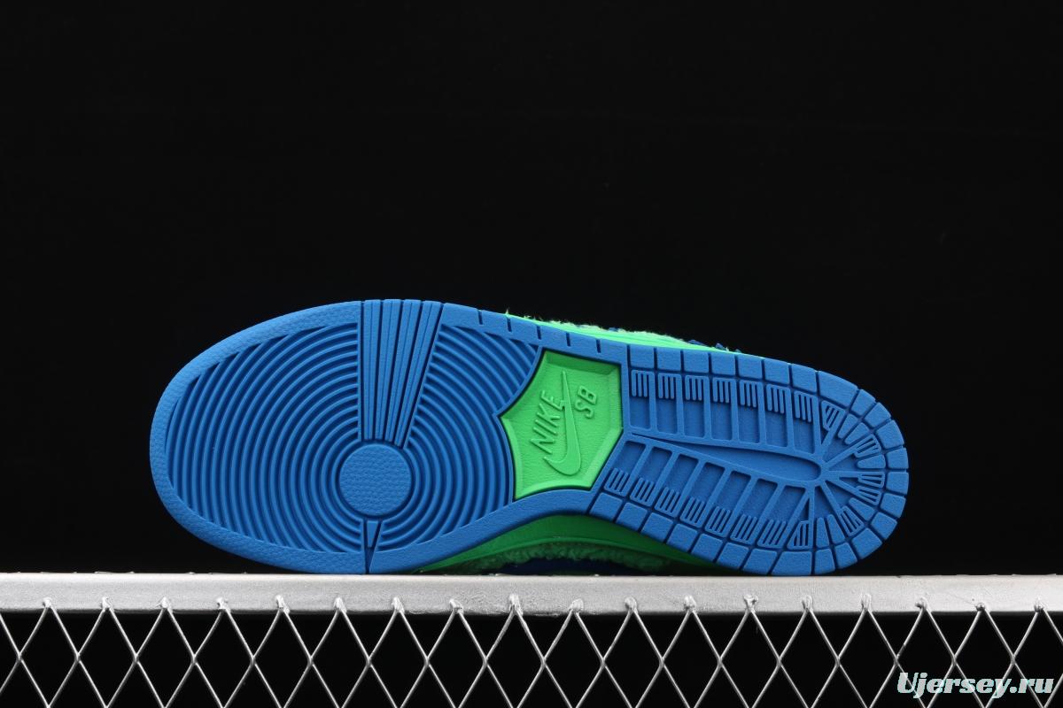 Grateful DeAdidas x NIKE SB DUNK Low Yellow Bear joint style green and blue bear sports skateboard shoes CJ5378-300