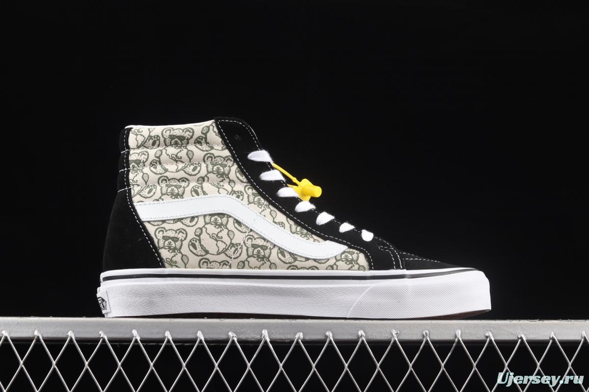 Vans Sk8-Hi Vance Bear Biscuit High Top Leisure Board shoes VN0A4BV8BCM