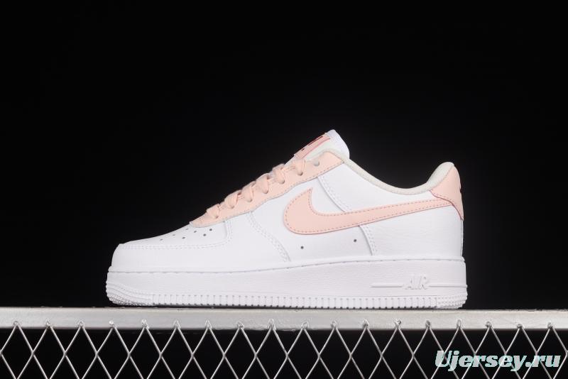 NIKE Air Force 1'07 Low White Pink Hook Low Casual Sneakers 315115-167