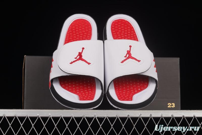 Air Jordan Hydro V Retro Flying Man Velcro Slippers 555501-101