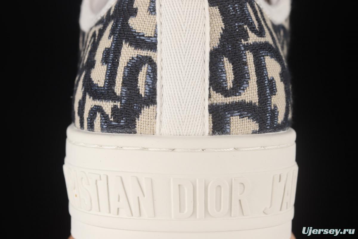 Dior Walk'n Dior 21s embroidery series 3D canvas low upper shoes KCK211OBES56B