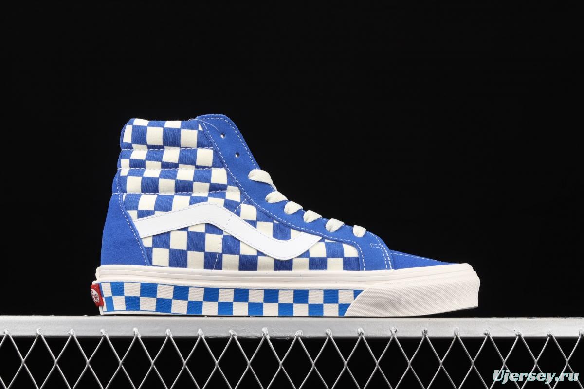 Vans SK8-Hi Vans Anaheim chessboard checkered high top casual board shoes VN0A38GF2U8