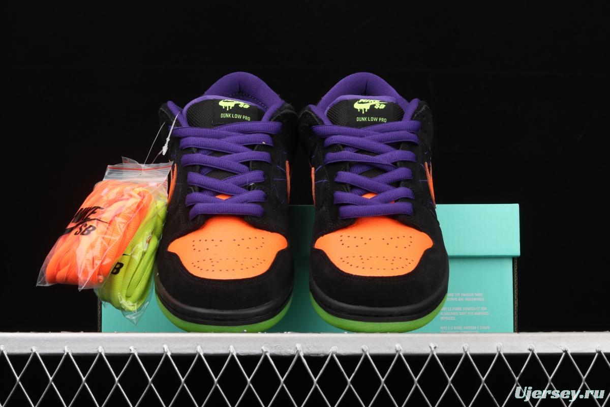 NIKE SB DUNK Low Night of Mischief Halloween themed low top skateboard shoes BQ6817-006