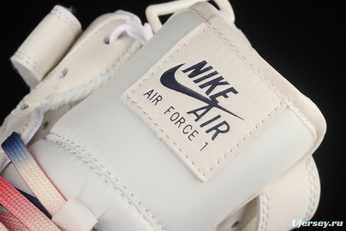NIKE Air Force 11607 Mid Su19 3M reflective medium-top casual board shoes GU5696-658