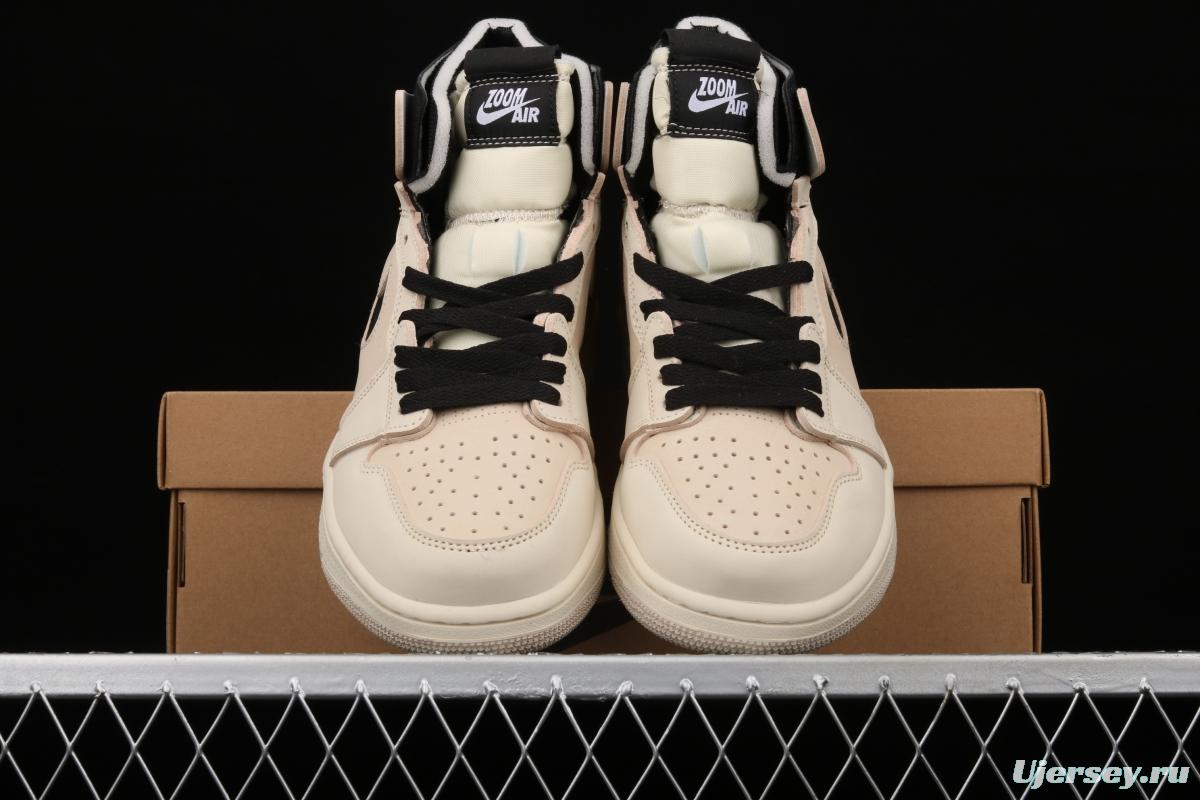 Air Jordan 1 Zoom CMFT Summit White Pearl Milk Tea Rice White CT0979-100
