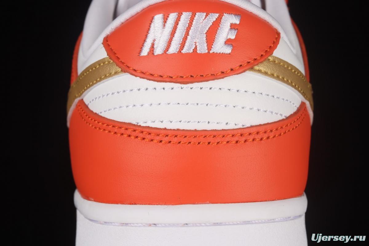 NIKE DUNK Low Golden Orange Platinum Orange SB rebound Fashion Leisure Board shoes DQ4690-800