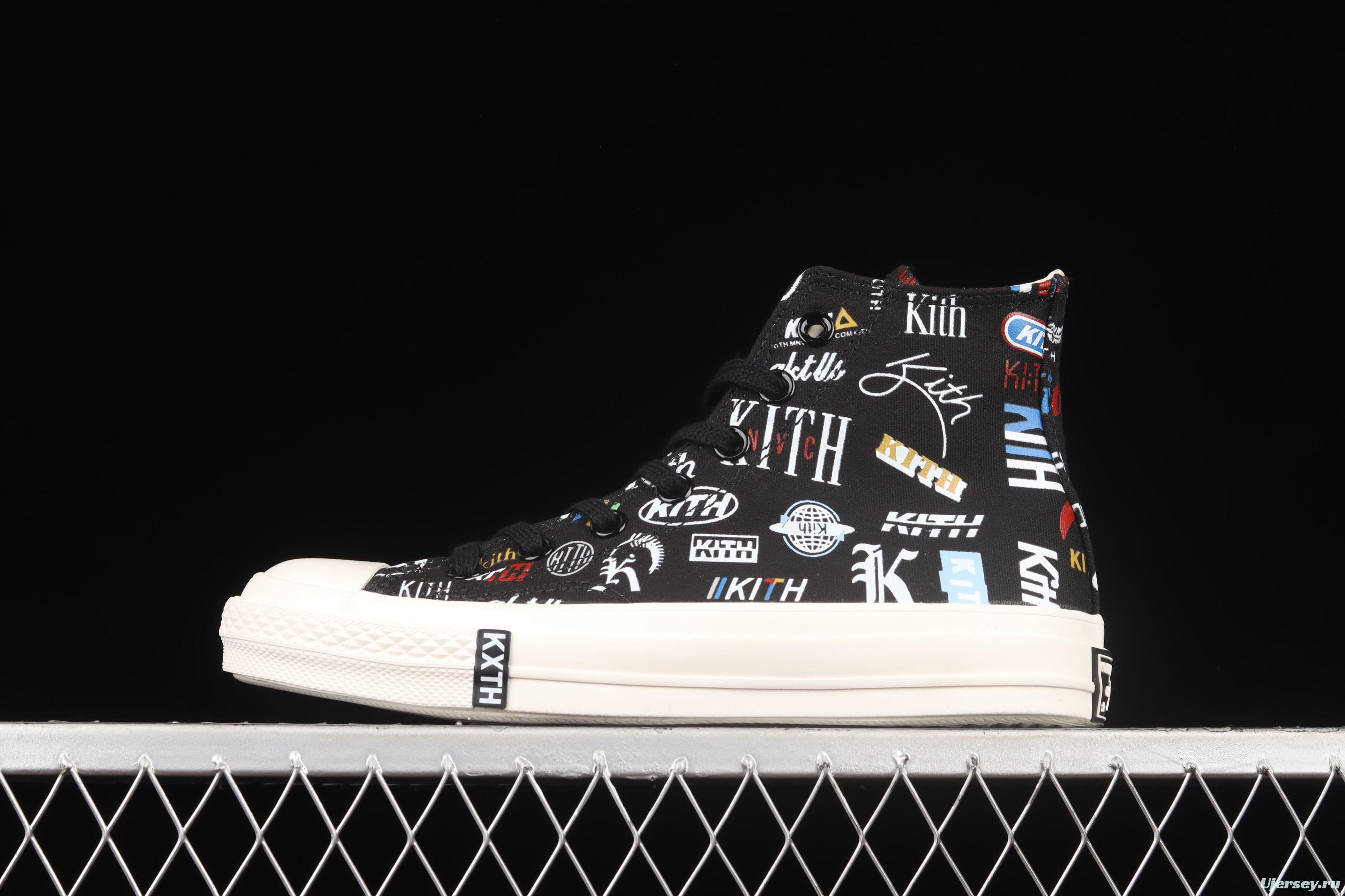 Kith x Converse 1970 S Converse cooperative high-top casual board shoes 172465C