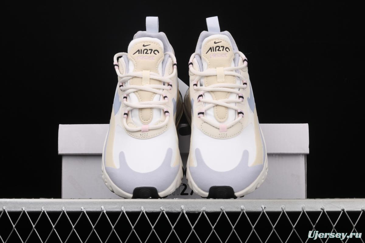 NIKE Air Max 270React new high-frequency mesh function half-palm air cushion cushioning running cloth shoes CT1287-100