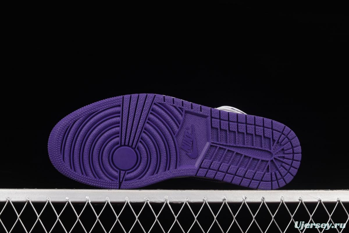 Air Jordan 1 High OG Court Purple White and Purple CD0461-151
