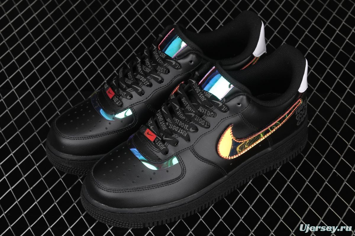 NIKE Air Force 11607 LV8 Good Game video game limits black dazzling laser Velcro low upper board shoes DC0710-101,