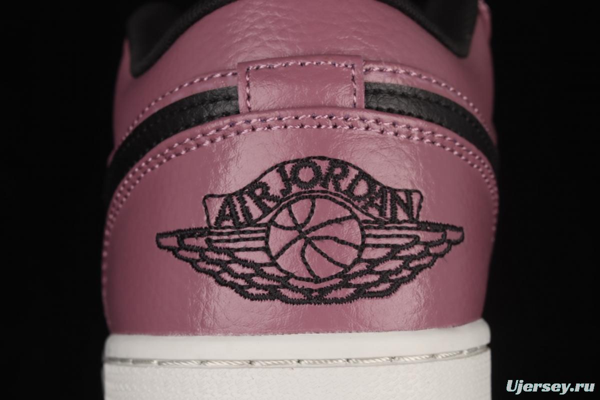 Air Jordan 1 Low Magenta magenta black low gang culture leisure sports board shoes DC7268-500