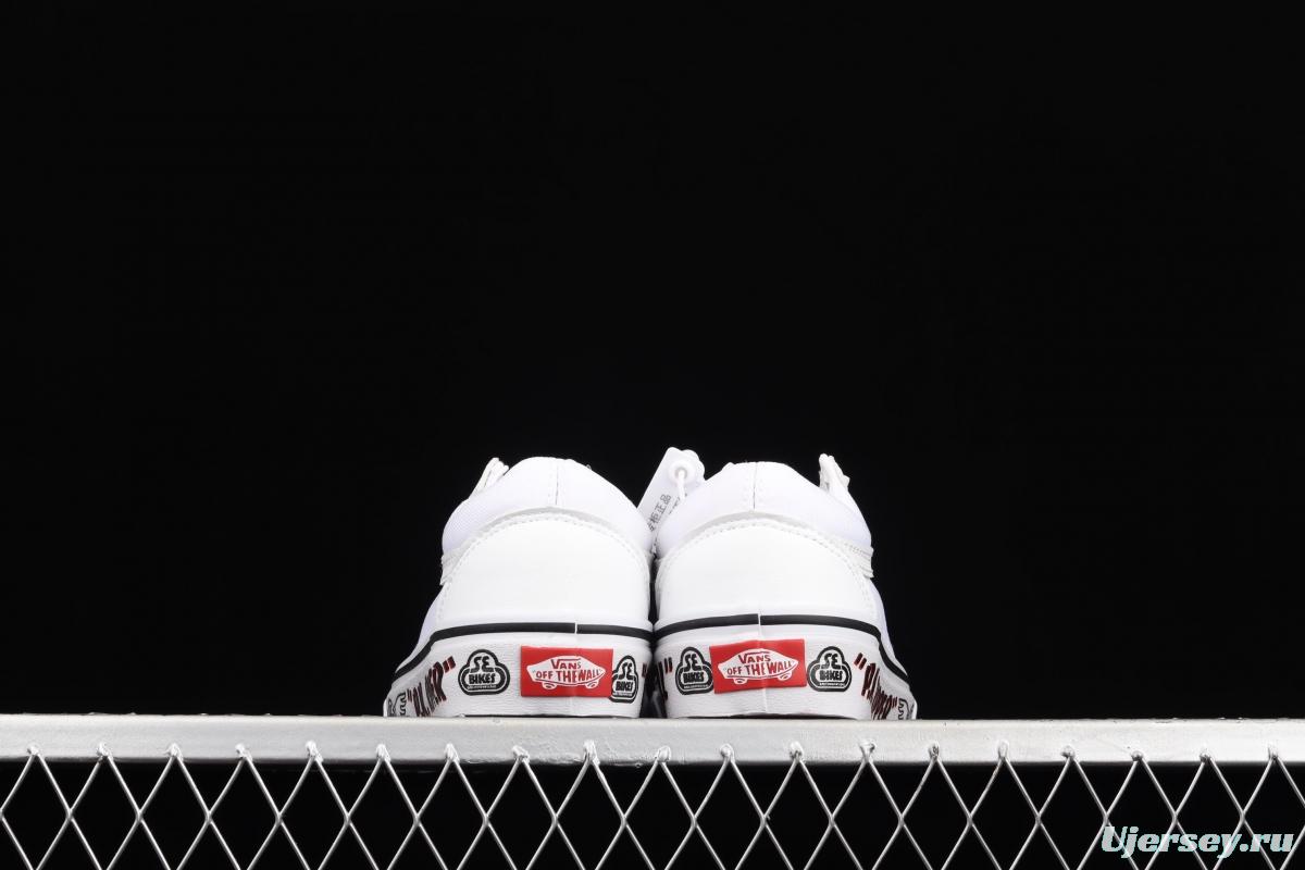 Vans x Se Bilkes Style 36 joint white 3M reflective low-top casual board shoes VN0A54F64YS