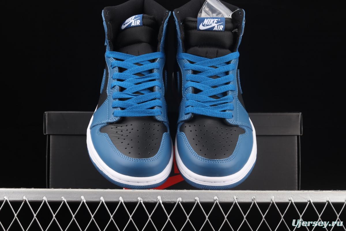 Air Jordan 1 Retro High OG Dark Marina Blue Royal Blue 2.0 high top basketball shoes 555088-404