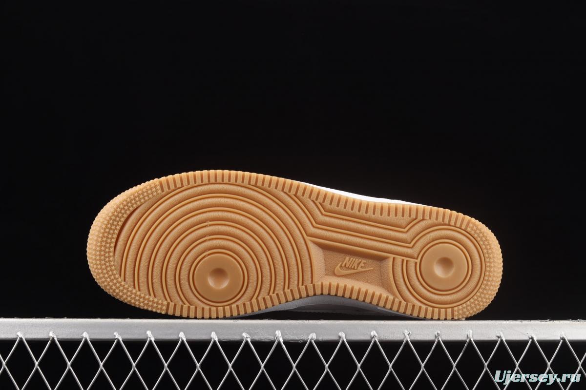 NIKE Air Force 1o07 Low raw rubber all-white low-top casual board shoes DJ2739-100