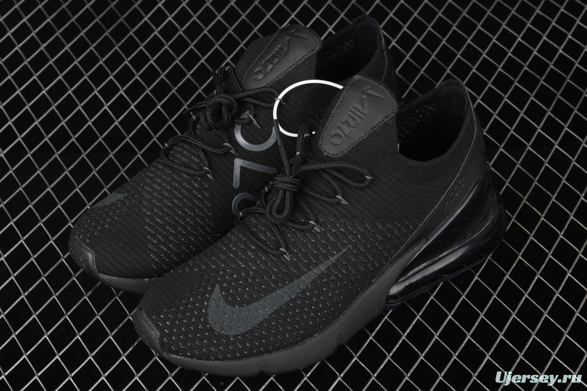 NIKE Air Max 270Flyknit retro style half palm air cushion running shoes AO1023-005