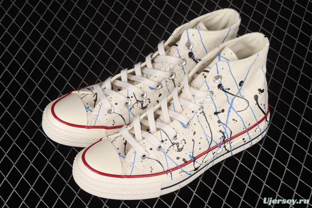 Converse Chuck 70s watercolor splash ink Chinese style high-top leisure board shoes 170802C