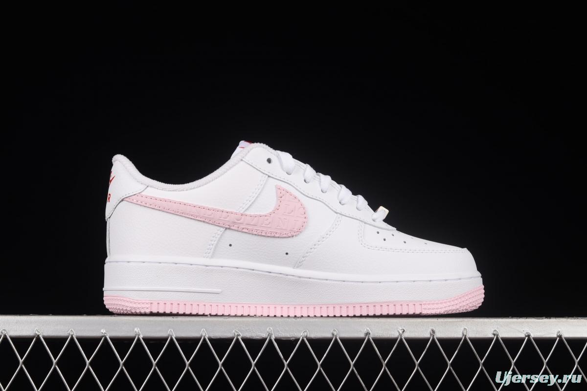 NIKE Air Force 1 Valentine's Day low-top casual board shoes DQ9320-100 for Valentine's Day