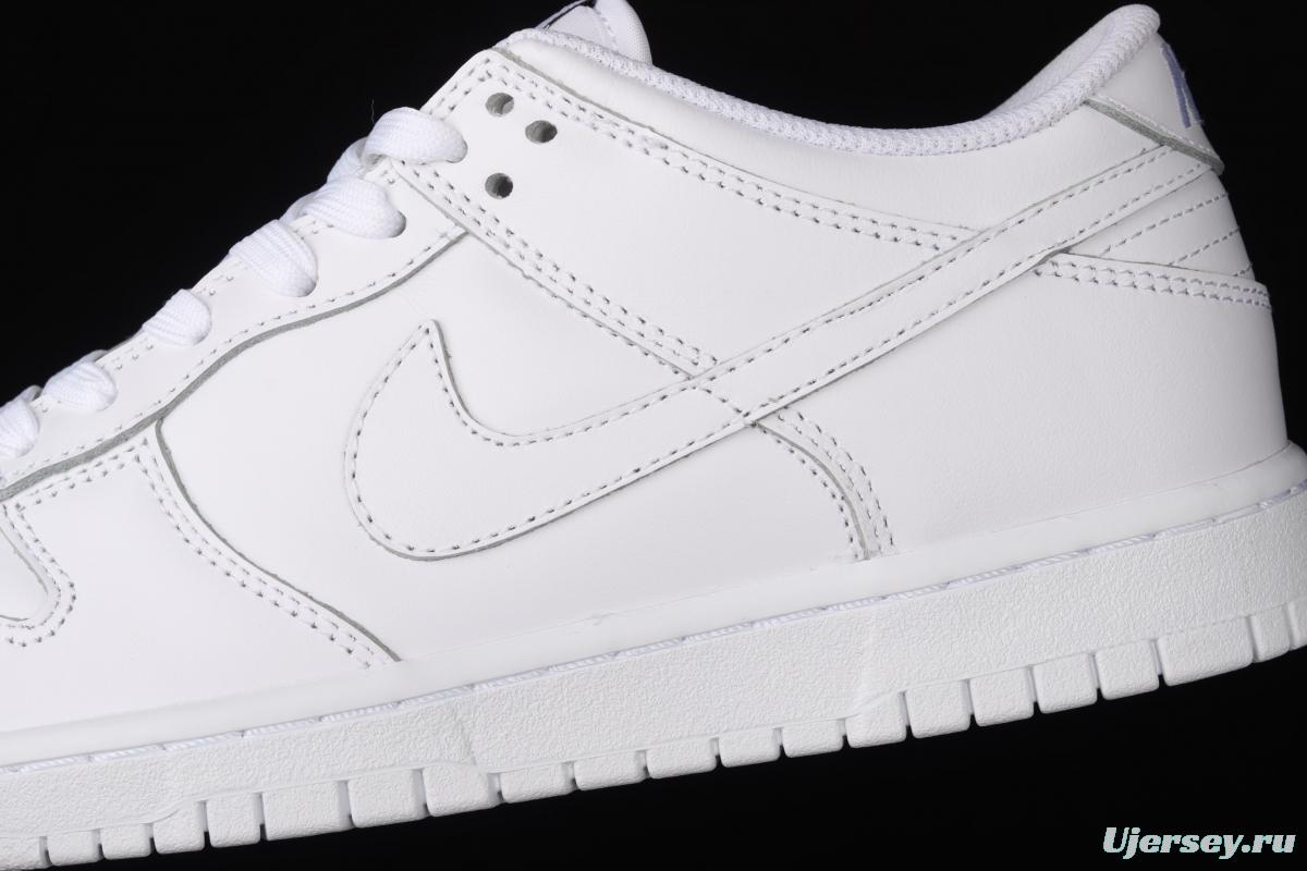 NIKE SB DUNK Low Prm pure white color SB buckle rebound fashion leisure board shoes DD1503-109