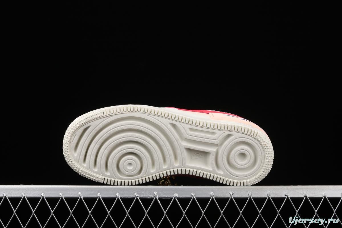 NIKE Air Force 1 ShAdidasow Rtl light weight heightened low-top board shoes CU8591-100