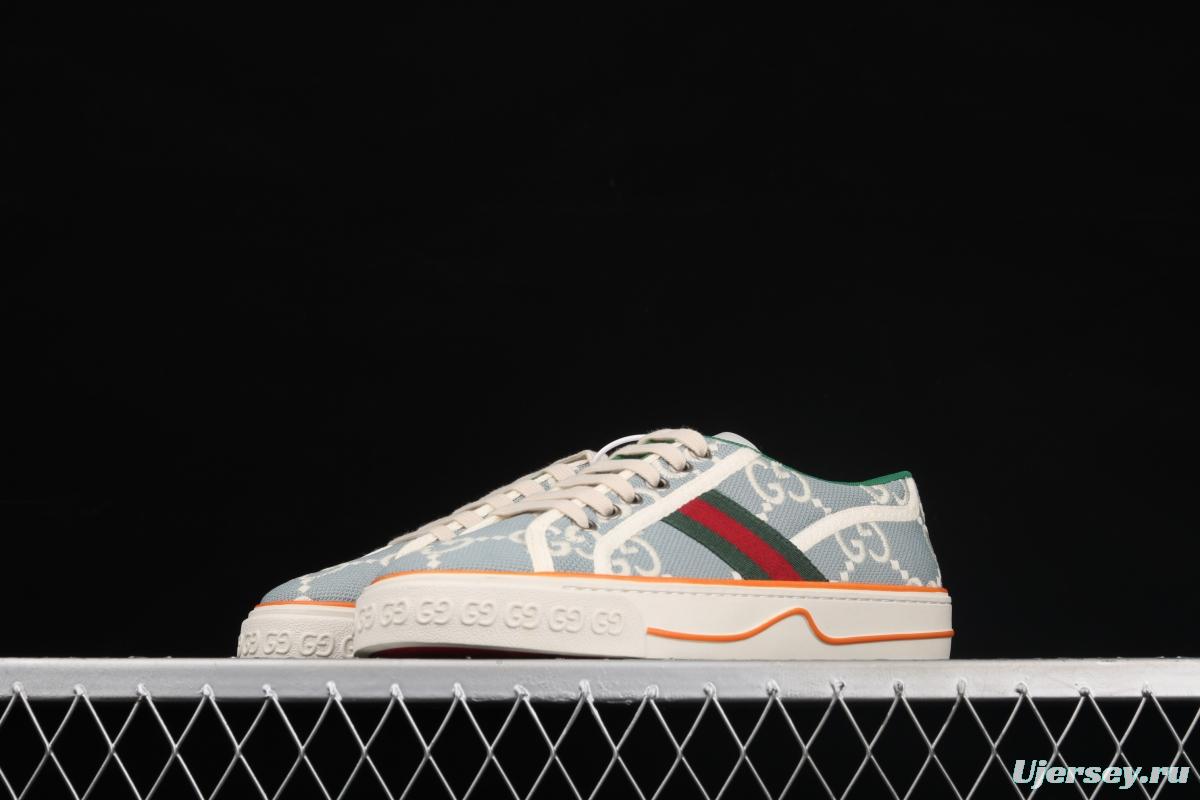 Gucci Tennis 1977 Print Sneaker canvas printed retro leisure sports board shoes