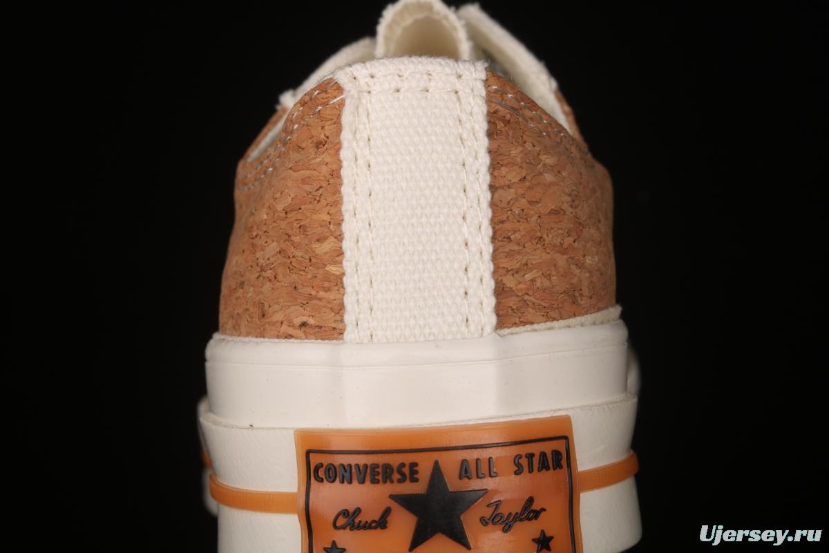 Converse 1970's Converse new cork color textile spliced low-top casual board shoes 170855C