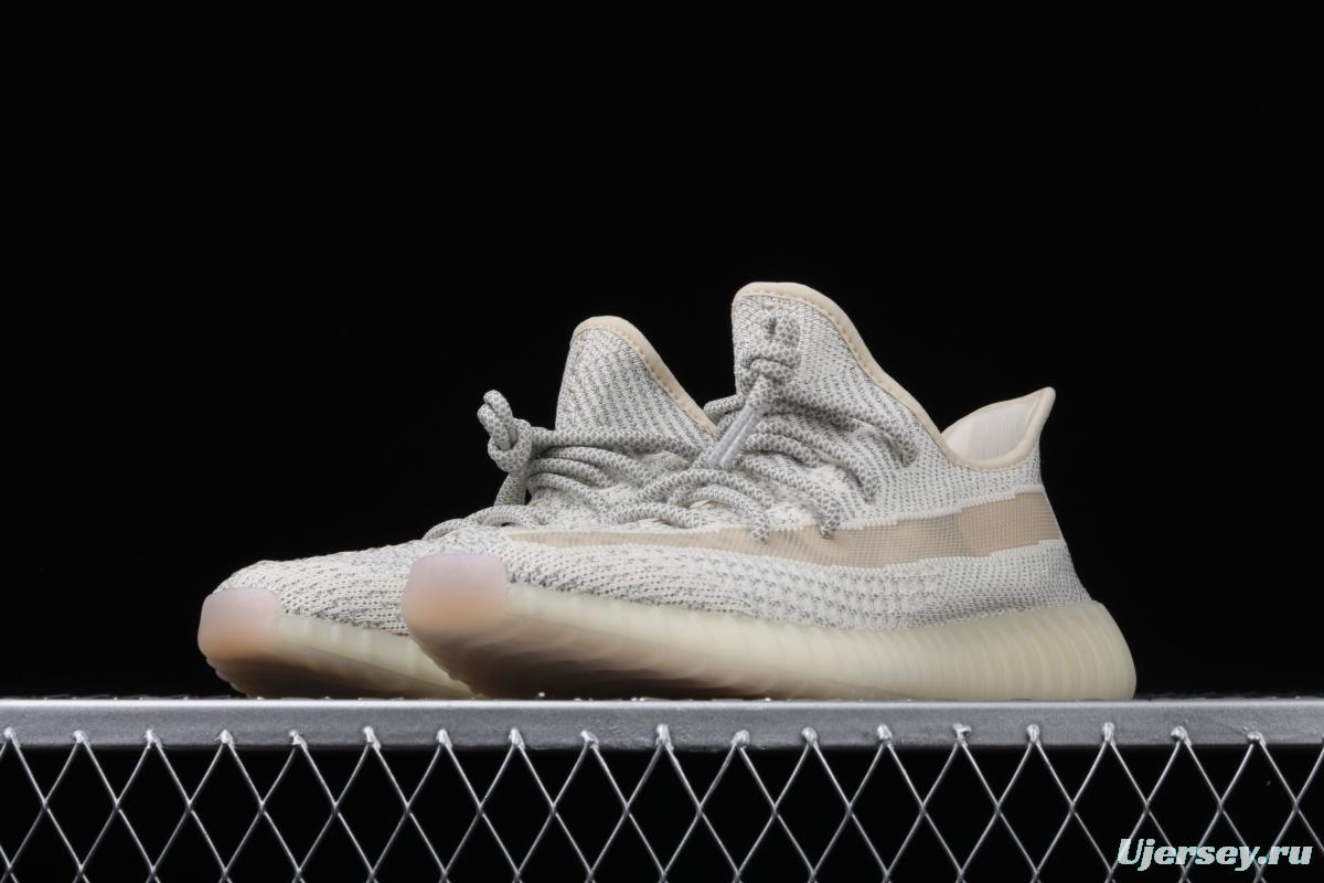 Adidas Yeezy 350 Boost V2 FV3254 Darth Coconut 350 second generation beard white hollowed-out star color