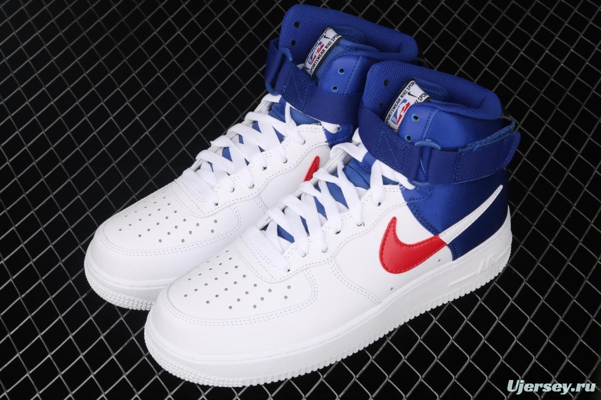 NIKE Air Force 1 High LV8 NBA joint name silk stitching high-top casual board shoes BQ4591-102