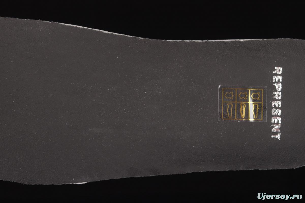 Represent Reptor Low Pharaoh's same series board shoes are black