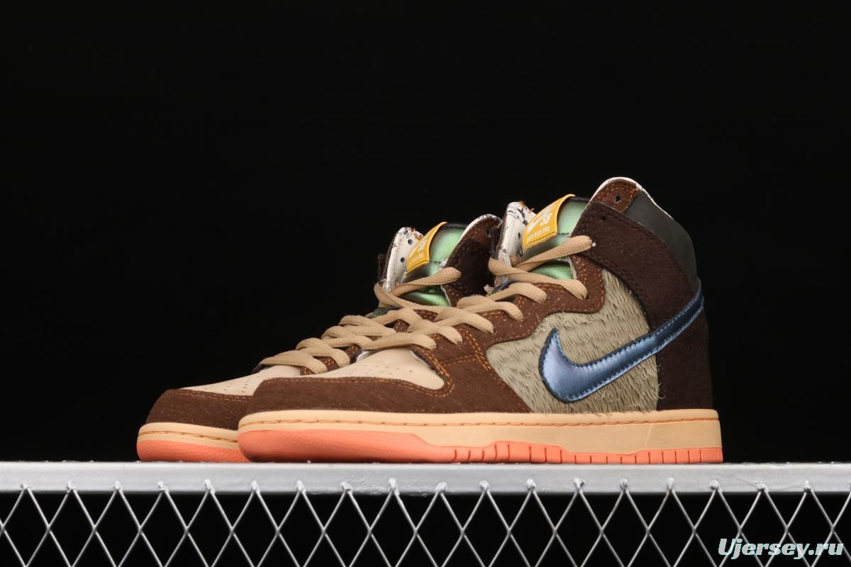 Concepts x NIKE SB DUNK High Mallard (wild duck) dunk series retro high top leisure sports skateboard shoes DC6887-200