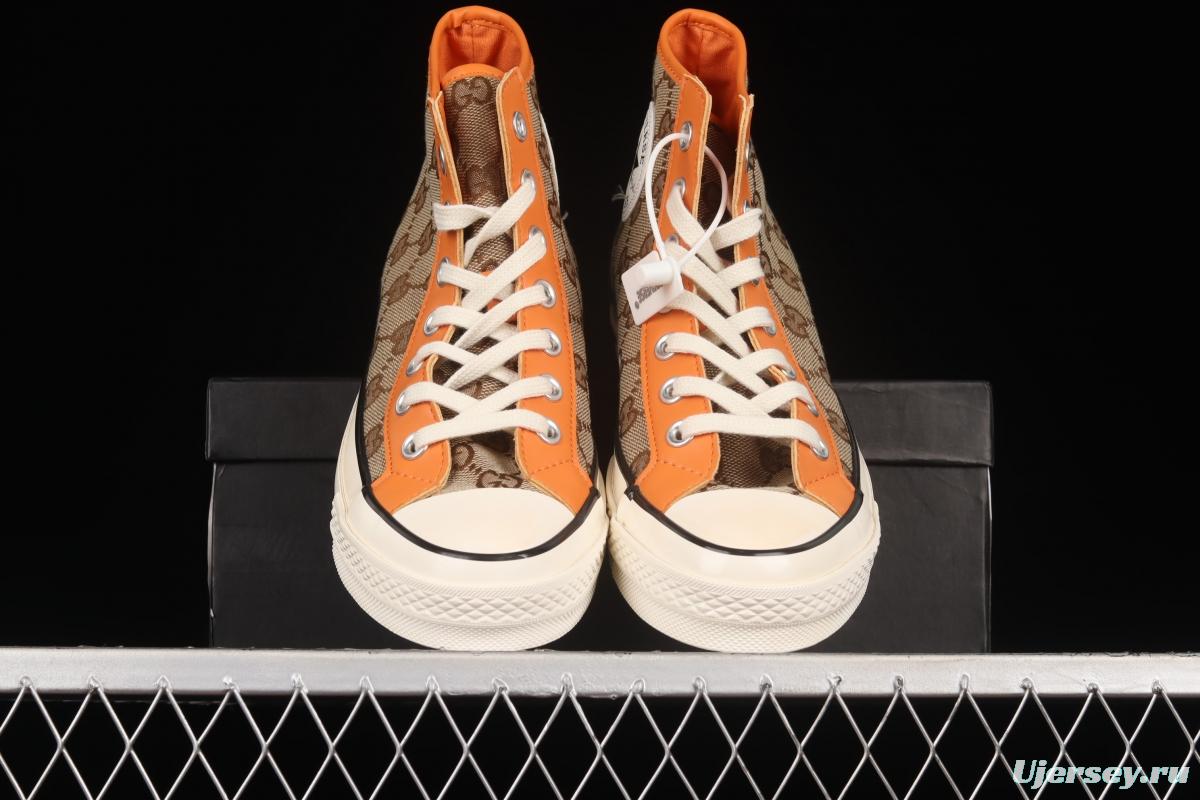 Remake Con Gucci x Converse Converse Trend High Top Casual Sneakers 169768C