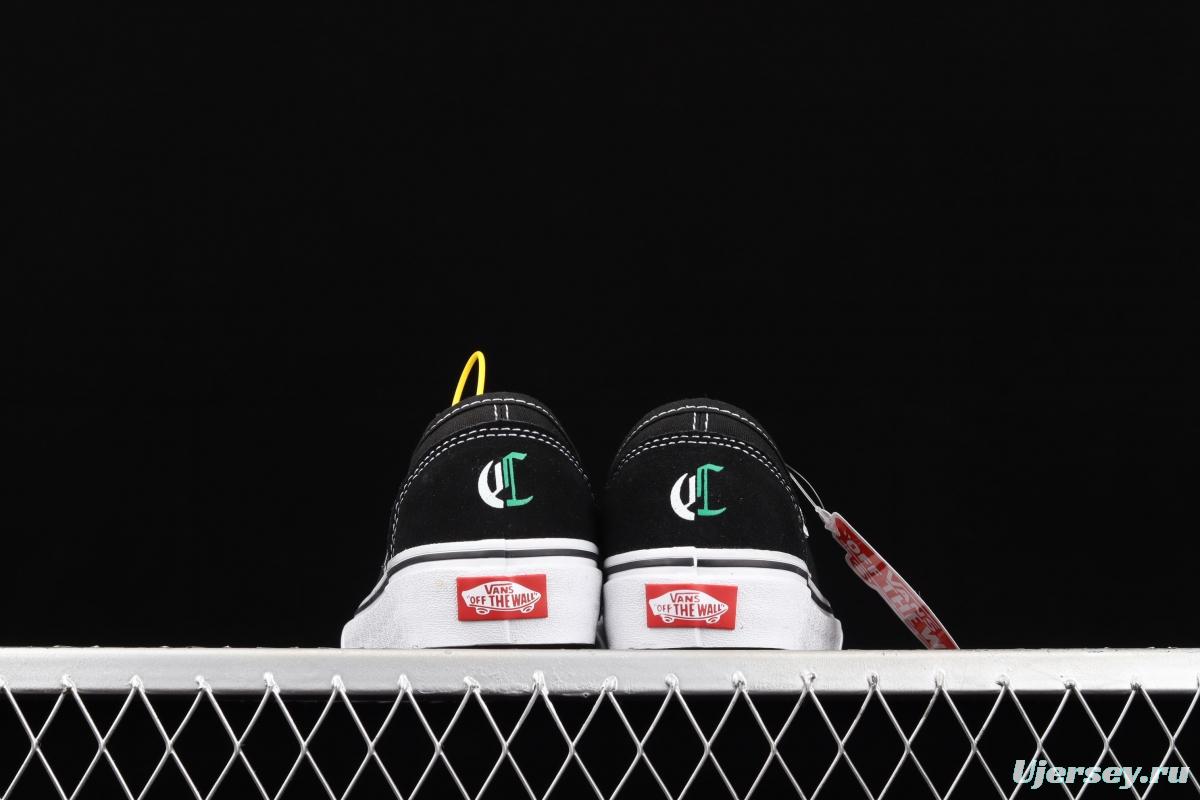 Vans Old Skool couti é co-named Baotou black low-top casual board shoes VN0A3MVYX18