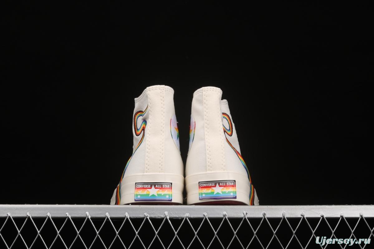 Converse Pride Chuck 70 rainbow color fashionable canvas shoes 170821C