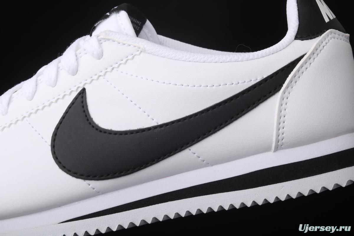 NIKE Roshe QS evergreen classic white and black leather soft foam shoes 807471-101