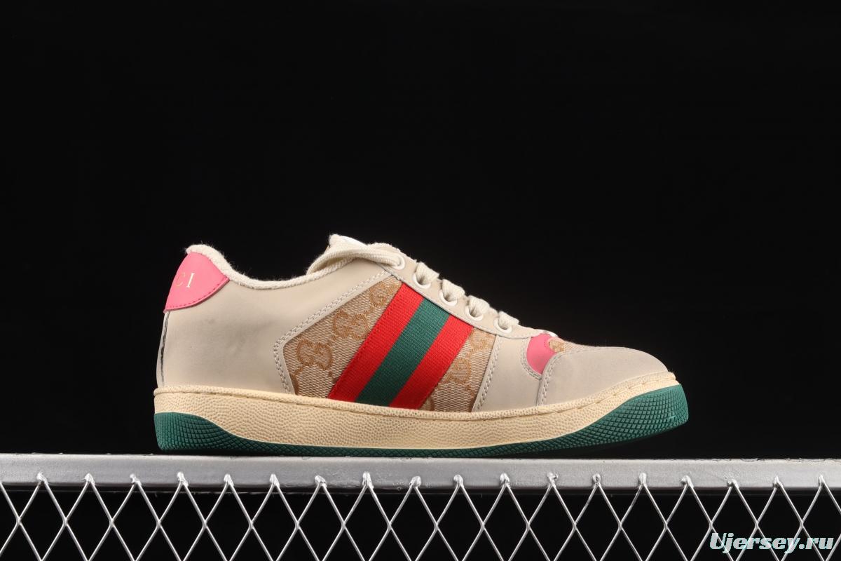 Gucci Distressed Screener Sneaker Gucci classic dirty shoes